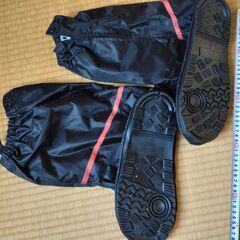 未使用 レインブーツ　長靴　スクーター, バイク、自転車用 レインシューズカバーの画像