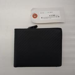 新古品 二つ折り財布 黒 TJ10186