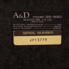 A＆D SS-930　スピーカーの画像