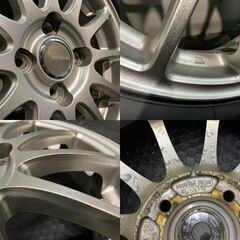 【BS BLIZZAK VRX3 185/60R15】スタッドレス【ECO FORME SE-12 15インチ 5.5J4HPCD100+52】21年製 バリ溝 フィット シャトル等　(MTL633)クレジットカード QRコード決済可能の画像