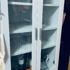 食器棚 キッチンボード 幅60 おしゃれ カップボード キャビネット キッチン収納 ラック 棚 大容量 スリム 木製 引き戸 扉付き 引き出しの画像