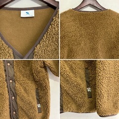 【未使用】Arnold Palmer アーノルドパーマー ボア 長袖 ジャケット サイズS ブラウンの画像