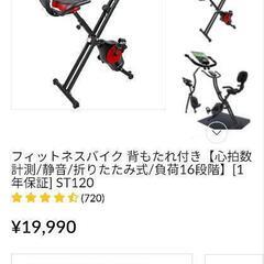 Steadyフィットネスバイク背もたれつきの画像