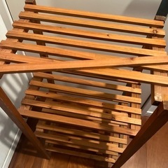 木製　ラックの画像