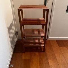 木製　ラックの画像
