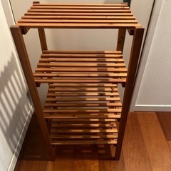木製　ラックの画像