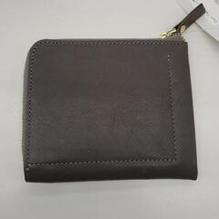 新古品 Dom Teparna イタリアンレザー L字型財布 ダークグレー系 TJ10195の画像