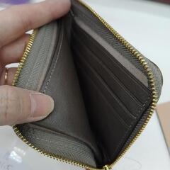 新古品 Dom Teparna イタリアンレザー L字型財布 ダークグレー系 TJ10195の画像