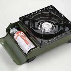 【鉄板セット】タフまる オリーブ CB-ODX-1-OL カセットコンロ バーベキュー レジャー 屋外 持ち運び イワタニ 岩谷 岩谷産業の画像
