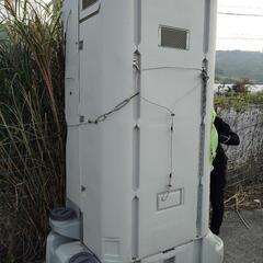 簡易トイレ、かせつ、水洗の画像