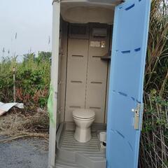 簡易トイレ、かせつ、水洗の画像