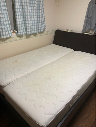 クイーンベッド収納付き(マットレス付き)