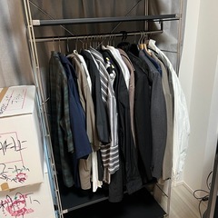 無印良品　ステンレスユニットシェルフ ダークグレー 幅広　大の画像