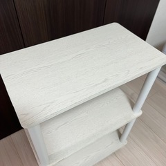 【週末まで限定値下】二段ラック　ホワイトの画像