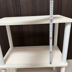 【週末まで限定値下】二段ラック　ホワイトの画像