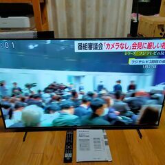 【 動画あり 絶対安いです！】 65000円→20000円 本当に映画が綺麗です！！ちょうどいい大きさ 48インチ有機EL 4Kテレビ 船井 フナイ FUNAI FE-48US740 2021年製 HDR/倍速/ユーチューブ・ネットフリックス動画 使用感あまりなしの画像