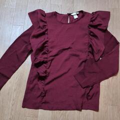 H&M　フリルブラウス　