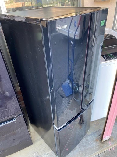 北九州市内配送無料　保証付き GR-M15BS-K 冷蔵庫 BSシリーズ ピュアブラック [153L /2ドア /右開きタイプ]