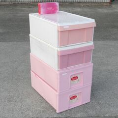 配達先決定🚚　無料配達します🚚姫系💖ピンクの衣装ケース💖4個セット💖