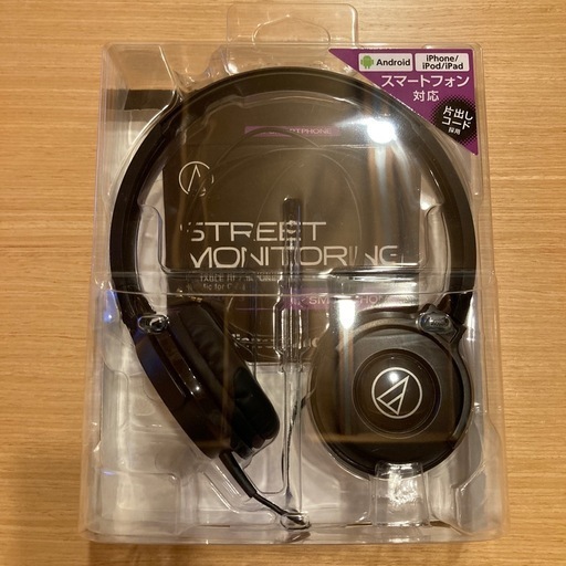 オーディオテクニカ ATH-S100iS BK ヘッドホン 有線