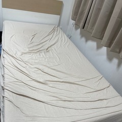 シングルベッド＋マットレスの画像
