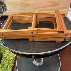 折りたたみ木製ワインラック 3本用の画像