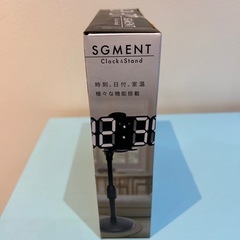 🍦新品未開封🍦スタンド付き　セグメントクロック　「ホワイト」の画像
