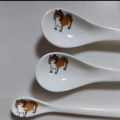 柴犬グッズ　食器とカトラリー6点の画像
