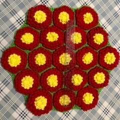 ⭐︎ハンドメイド⭐︎　花柄座布団