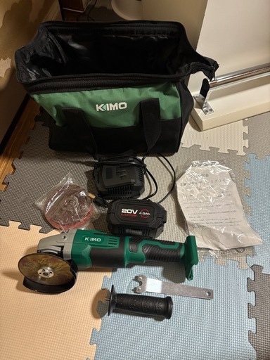 新品KIMO、コードレスディスクグラインダーセット