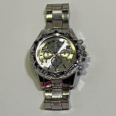 GENEVA メンズ腕時計　シルバーの画像