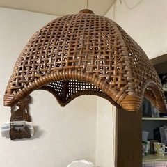 籐　ラタン　ランプシェード　傘　アンティーク