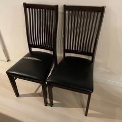 食卓テーブル　椅子2脚セットの画像