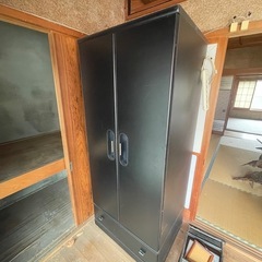 物置・収納タンス・ブラック