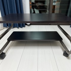 パソコン用 ローテーブル キャスター付 の画像