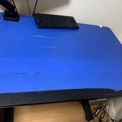レバー式シンクロ昇降デスクLLD-1070(BK)の画像