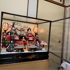 雛人形 ひな祭り ぼんぼり照明 オルゴール付き 箱あり