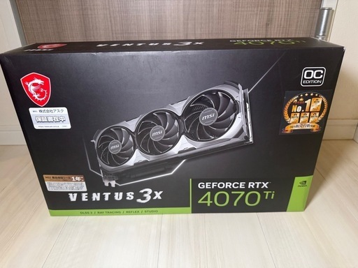 PCパーツ MSI GeForce RTX 4070ti 12GB