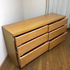 NITORI ニトリ  3段ローチェスト フジ3 150-LCナチュラル の画像