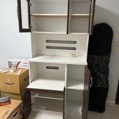 食器棚 レンジラック コンセント付きの画像