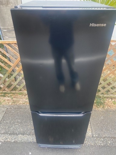 【受付終了】
【23区近隣配送設置無料 】 H052 Hisense 2020年製 150L 冷凍冷蔵庫 ブラック  