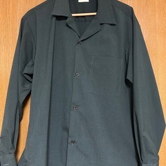 GU ダークグリーン 長袖シャツ M