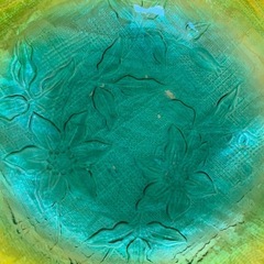 花柄ガラス皿4枚セットの画像