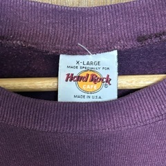 Hard Rock Cafe パープル スウェット XLの画像