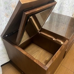 ドレッサー　ローテーブル　ブラウンの画像