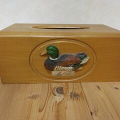 ティッシュケース　木製