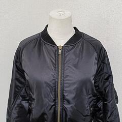 Ungrid アングリッド ルーズMA-1 ナイロンジャケット ブラック F レディースの画像