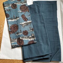 【新品&美品】 大島紬 着物・羽織2着ずつ 厚手と薄手の画像