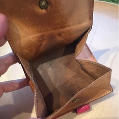 イルビゾンテ 二つ折り財布　ブラウン　ピンクの画像