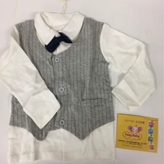 美品⭐️ベビースーツ フォーマル 男の子 綿100%上下セット110入園式 卒園式 長袖 結婚式服の画像